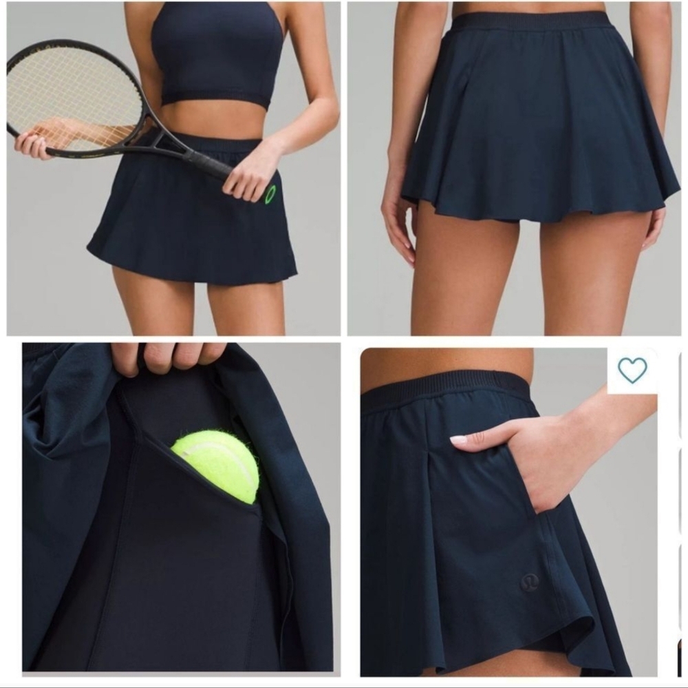 NEW Lululemon Narrow Waistband Tennis Skirt Navy blue size 6